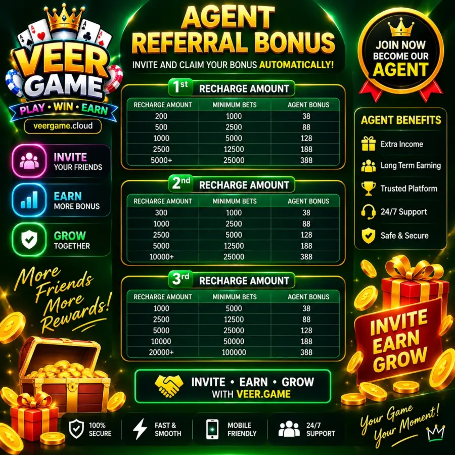 VEER GAME Agent Referral Promotion